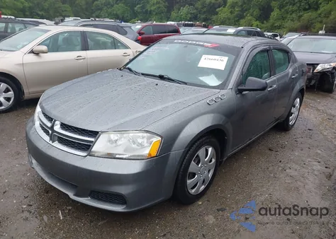 2012 Dodge Avenger Se from USA, damaged, VIN 1C3CDZAB2CN193348